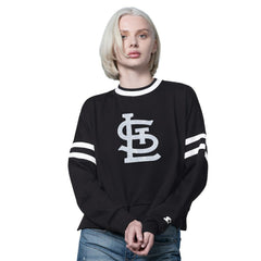 St. Louis Cardinals Starter Women's Rally Cropped Drop Shoulder Crewneck Sweatshirt for sale