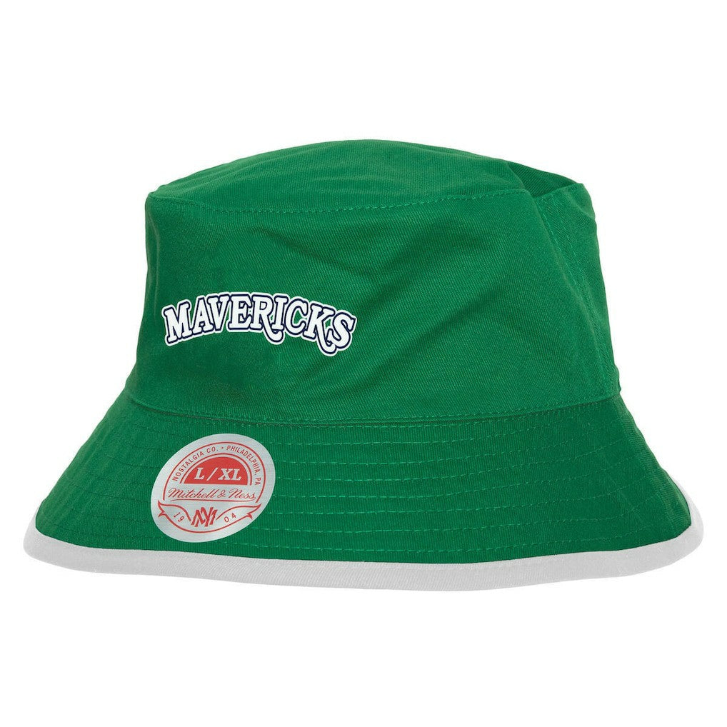 Mitchell & Ness Dallas Mavericks Flip It Reversible Bucket Hat Navy