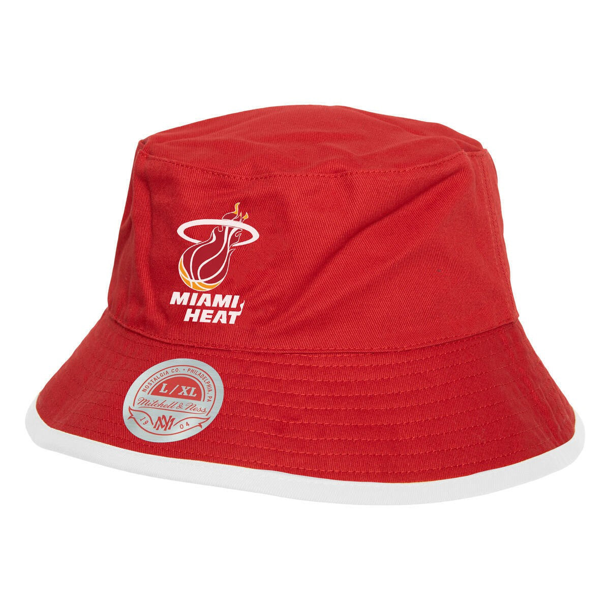Mitchell & Ness Miami Heat Flip It Reversible Bucket Hat Black