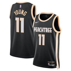 Nike Trae Young Atlanta Hawks Unisex 2025/26 Swingman Jersey Black City Edition