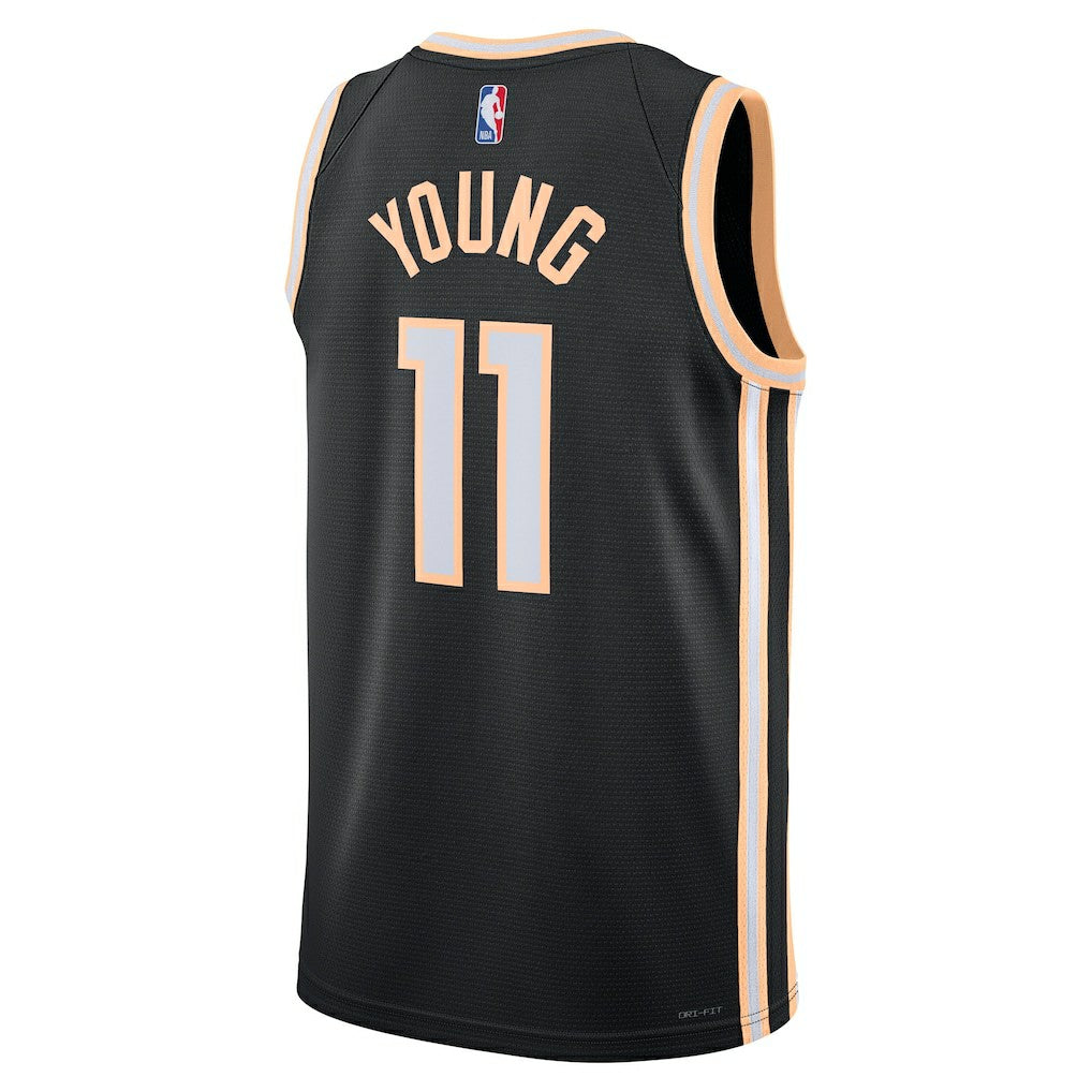 Nike Trae Young Atlanta Hawks Unisex 2025/26 Swingman Jersey Black City Edition