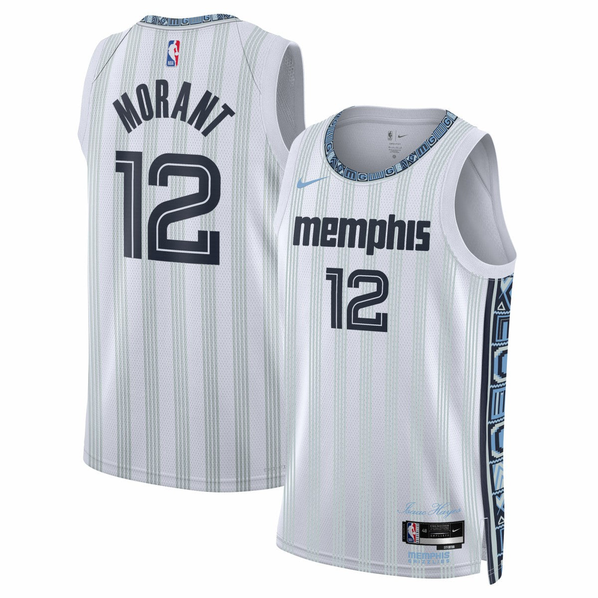Nike Ja Morant Memphis Grizzlies Unisex 2025/26 Swingman Jersey White City Edition
