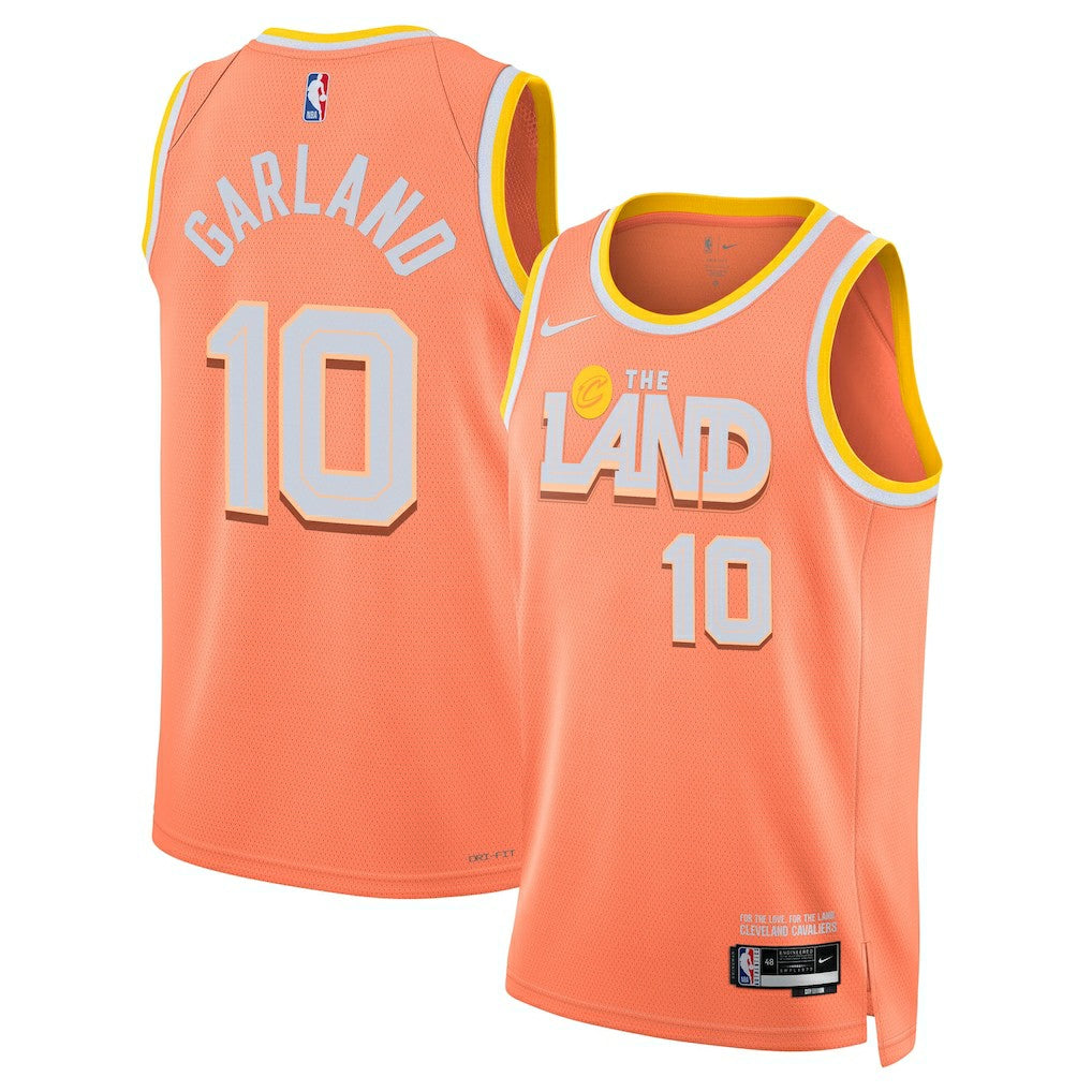 Nike Darius Garland Cleveland Cavaliers Unisex 2025/26 Swingman Jersey Orange City Edition