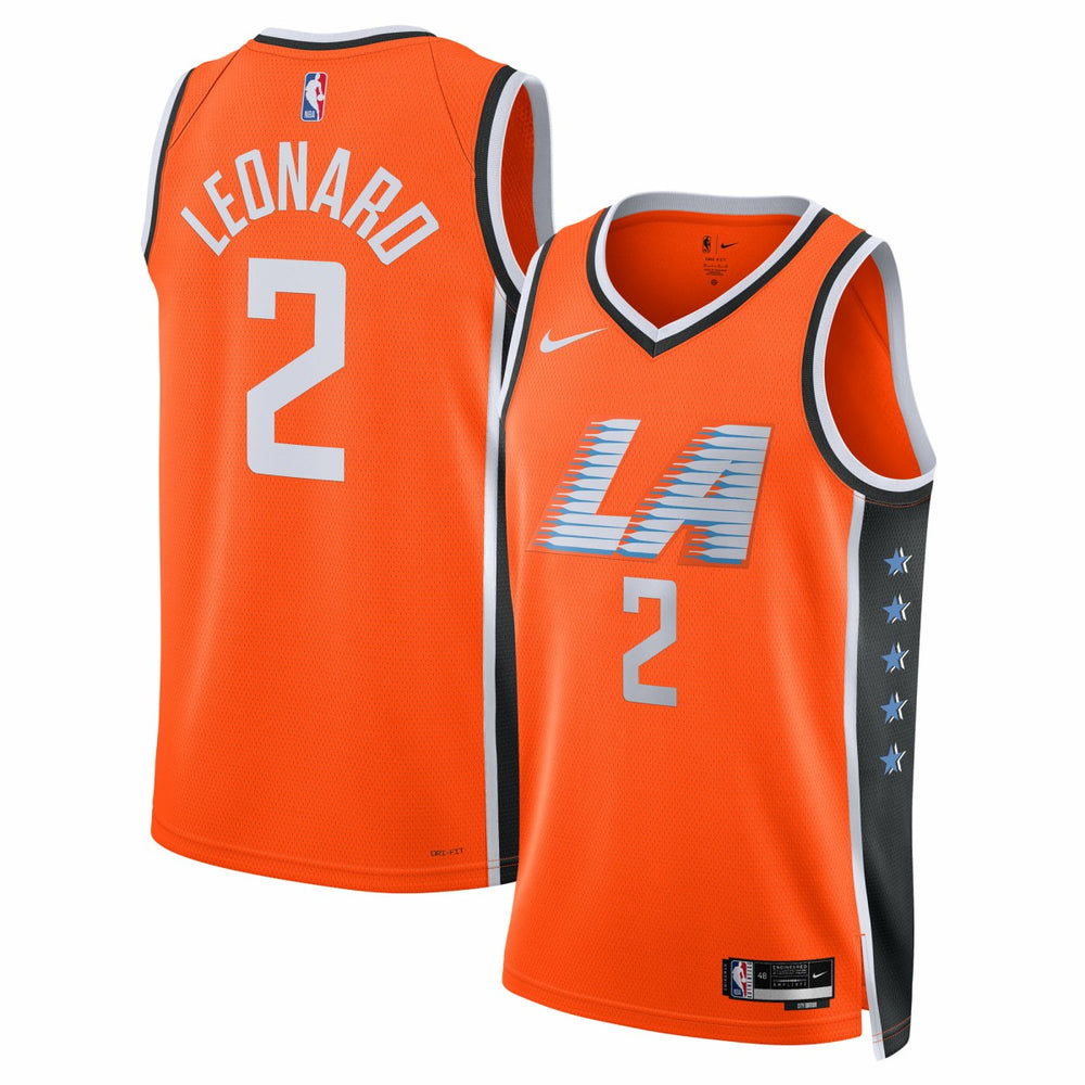 Nike Kawhi Leonard LA Clippers Unisex 2025/26 Swingman Jersey Orange City Edition