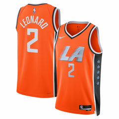 Nike Kawhi Leonard LA Clippers Unisex 2025/26 Swingman Jersey Orange City Edition