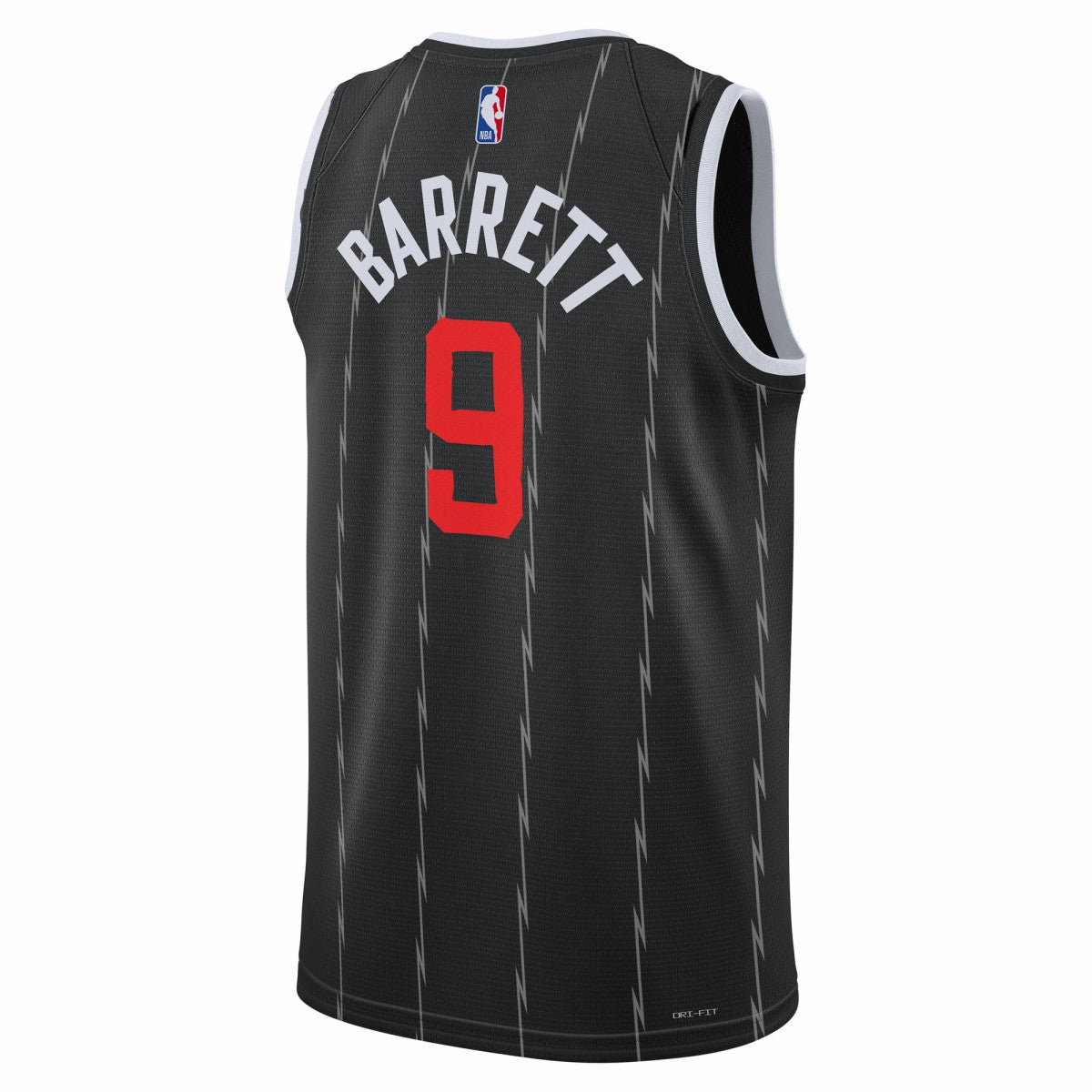 Nike RJ Barrett Toronto Raptors Unisex 2025/26 Swingman Jersey Black City Edition