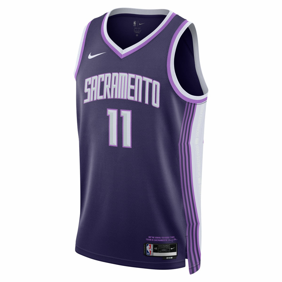 Nike Domantas Sabonis Sacramento Kings Unisex 2025/26 Swingman Jersey Purple City Edition