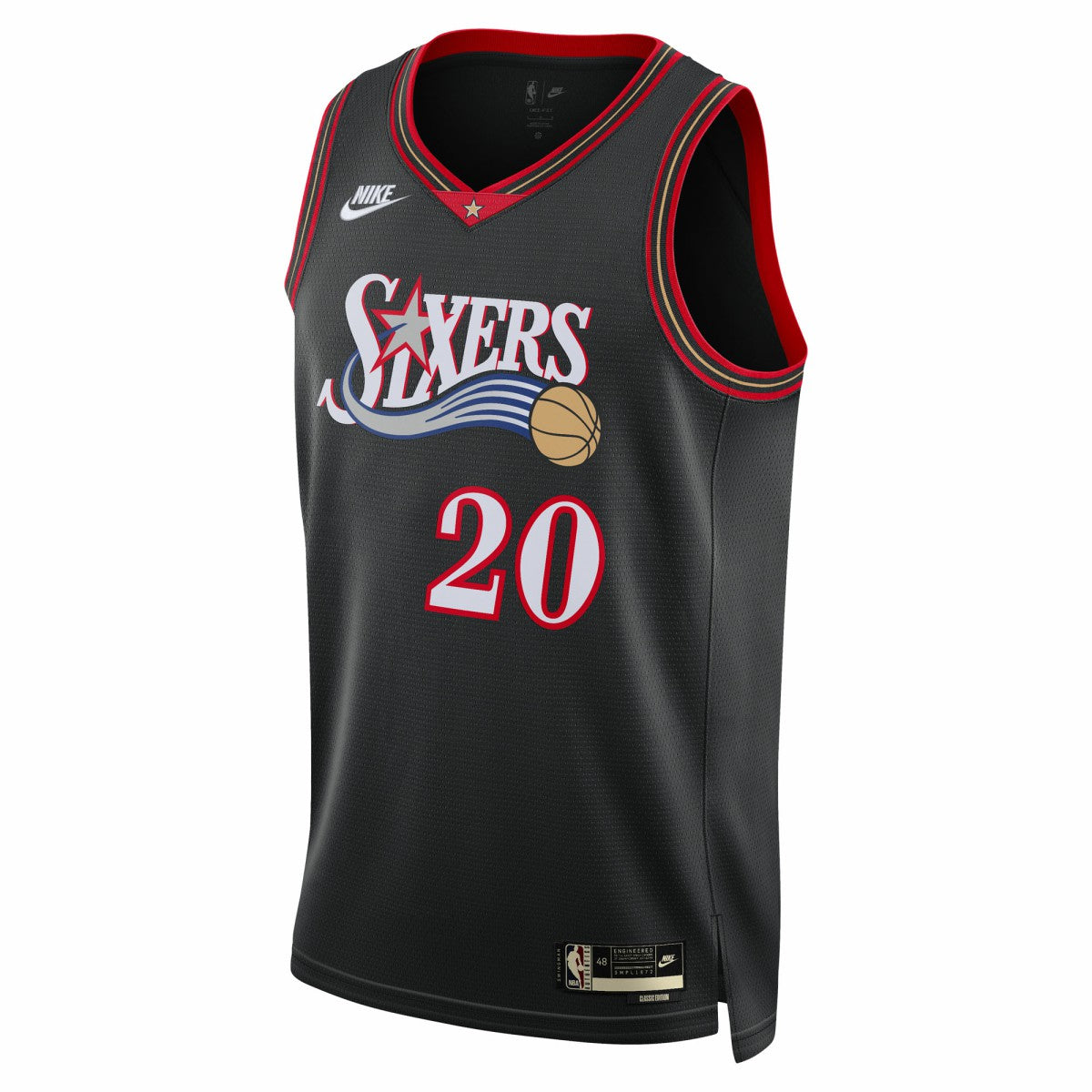 Nike Jared McCain Philadelphia 76ers Unisex Swingman Jersey Classic Edition Black