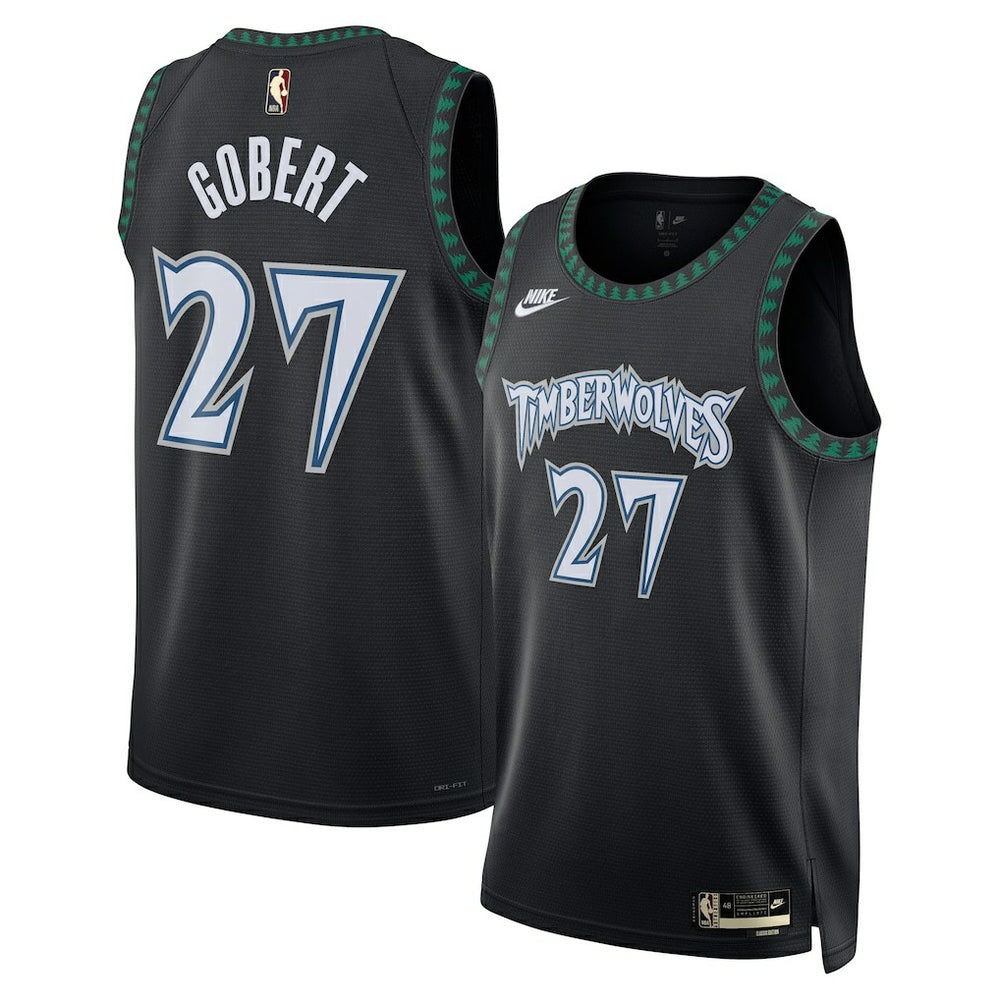 Nike Rudy Gobert Minnesota Timberwolves Unisex Swingman Jersey Classic Edition Black