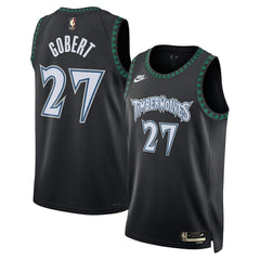 Nike Rudy Gobert Minnesota Timberwolves Unisex Swingman Jersey Classic Edition Black