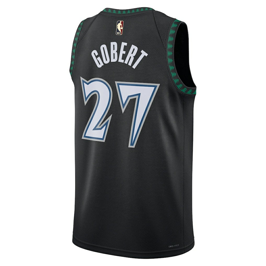 Nike Rudy Gobert Minnesota Timberwolves Unisex Swingman Jersey Classic Edition Black