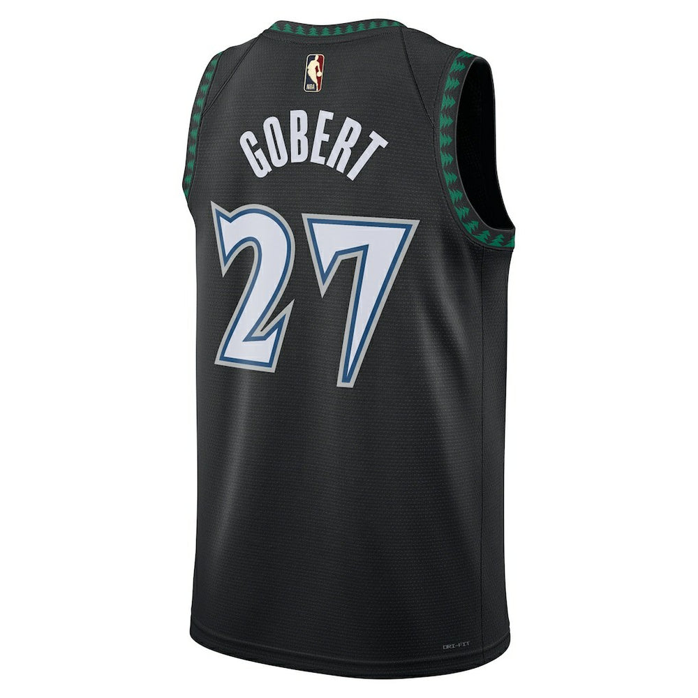 Nike Rudy Gobert Minnesota Timberwolves Unisex Swingman Jersey Classic Edition Black