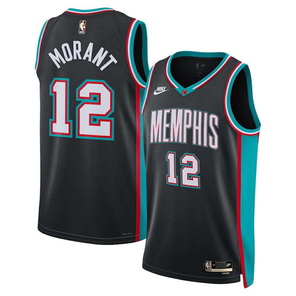 Nike Ja Morant Memphis Grizzlies Unisex Swingman Jersey Classic Edition Black
