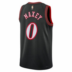 Nike Tyrese Maxey Philadelphia 76ers Unisex Swingman Jersey Classic Edition Black