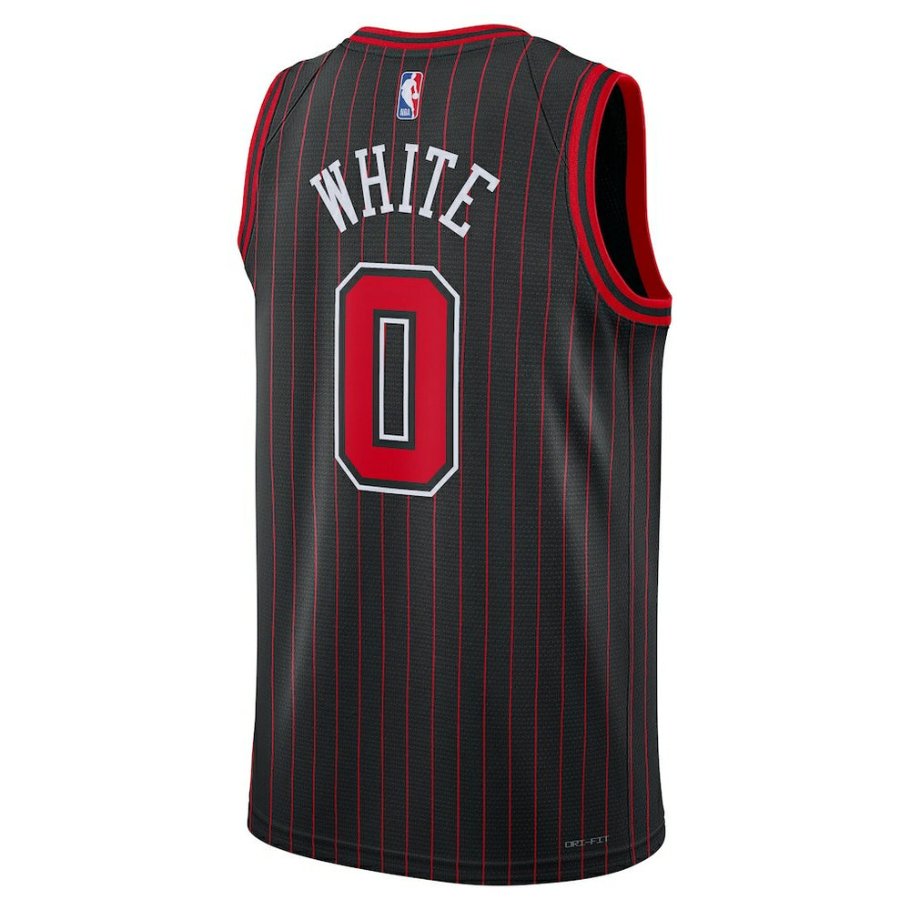Coby White Chicago Bulls Jordan Brand Unisex Swingman Jersey Statement Editi- Black