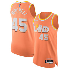 Nike Donovan Mitchell Cleveland Cavaliers Unisex 2025/26 Authentic Jersey City Editi- Orange