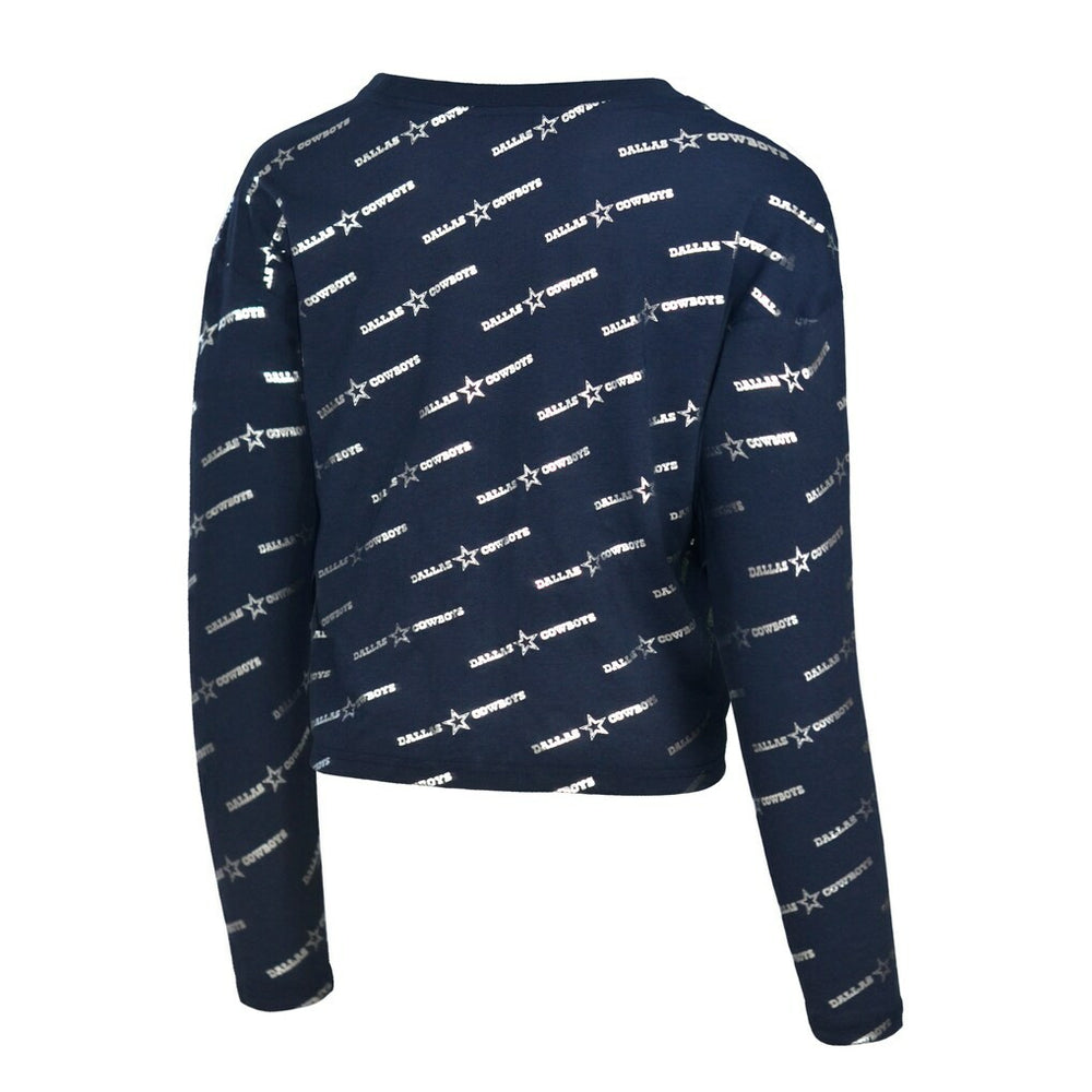 Dallas Cowboys Lauren James Foil Long Sleeve T-Shirt - Navy - NFL