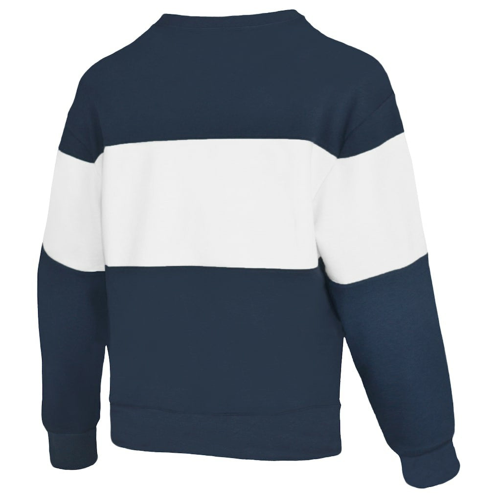 Dallas Cowboys Lauren James Women's Bling Colorblock Terry Sweatshirt - Navy - NFL