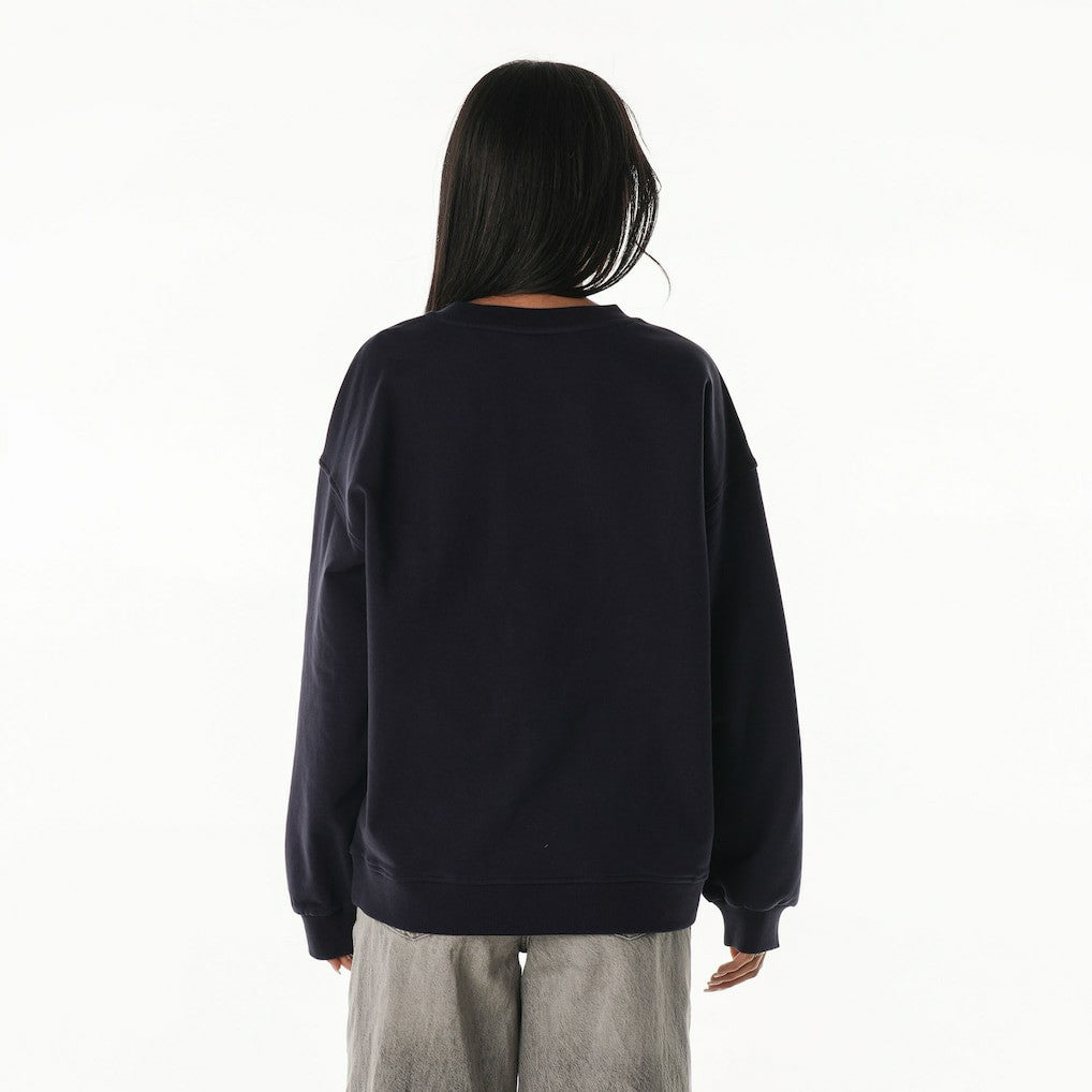 Dallas Cowboys The Wild Collective Women's Rock Crystal Oversized Crewneck Sweatshirt - Navy - NFL