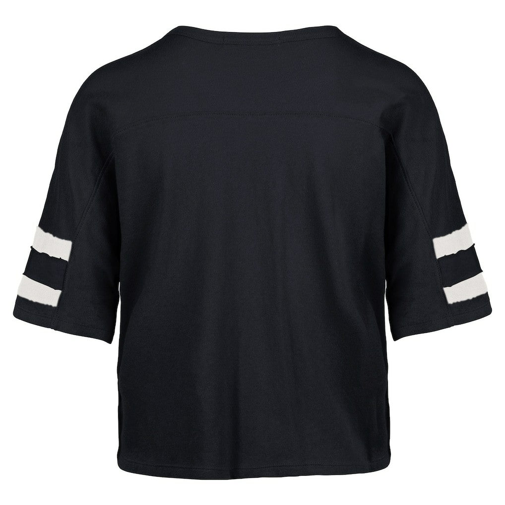 Dallas Cowboys '47 Women's Premier Scout Cropped V-Neck T-Shirt - Navy - 47 brand
