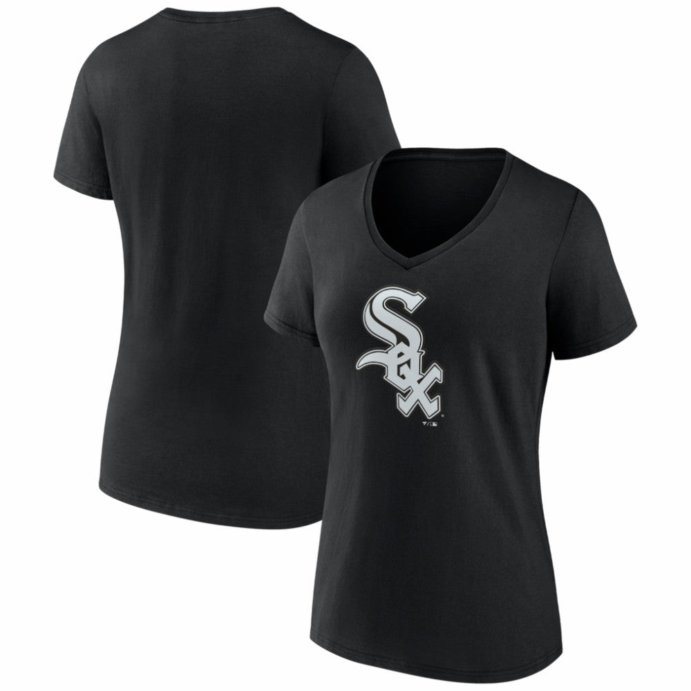 Chicago White Sox Women's Logo V-Neck T-Shirt Outlet