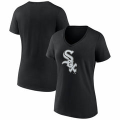 Chicago White Sox Women's Logo V-Neck T-Shirt Outlet