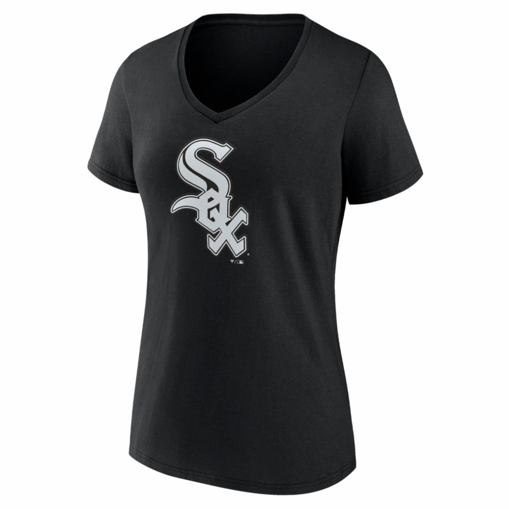 Chicago White Sox Women's Logo V-Neck T-Shirt Outlet