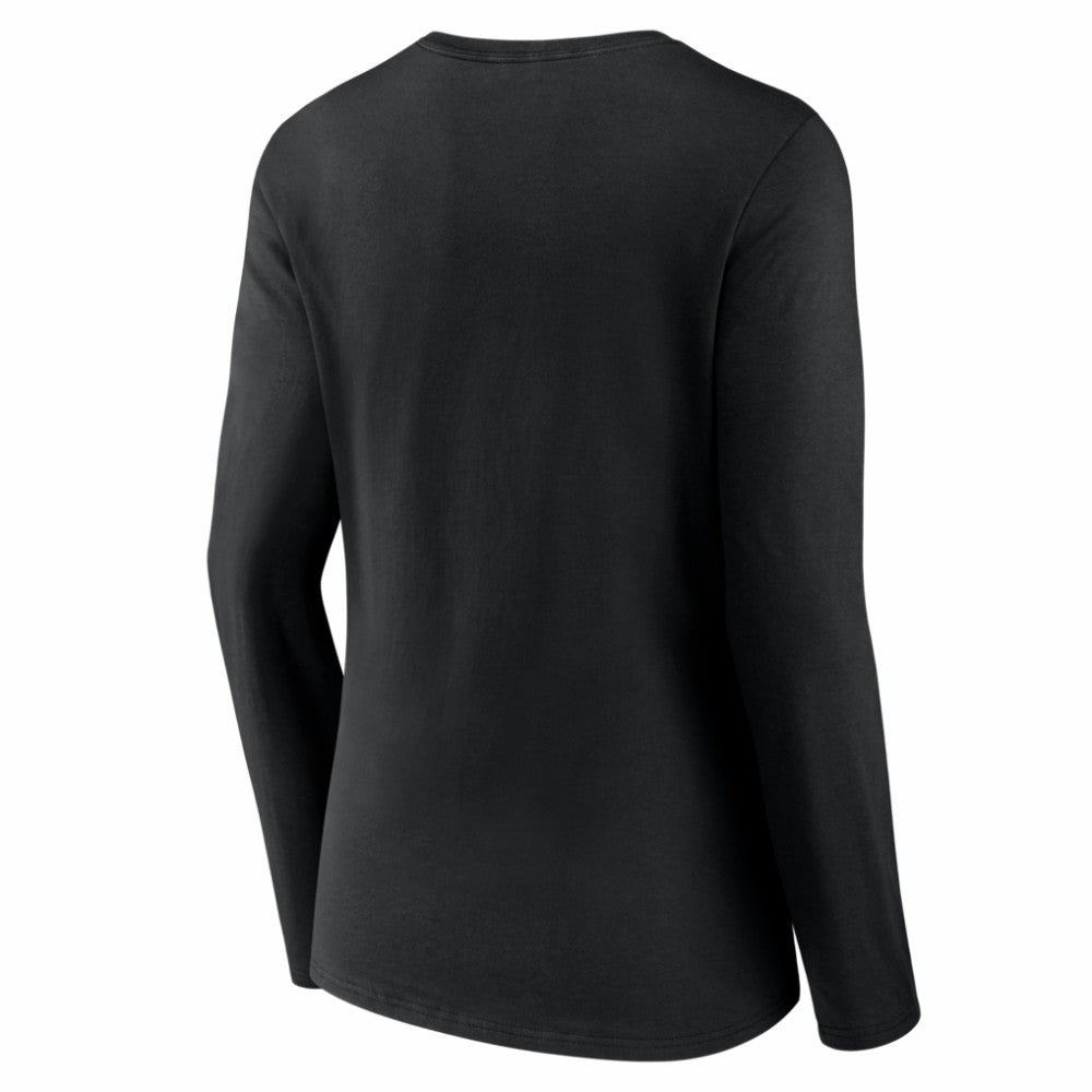 Miami Marlins Women's Logo Long Sleeve V-Neck T-Shirt Online