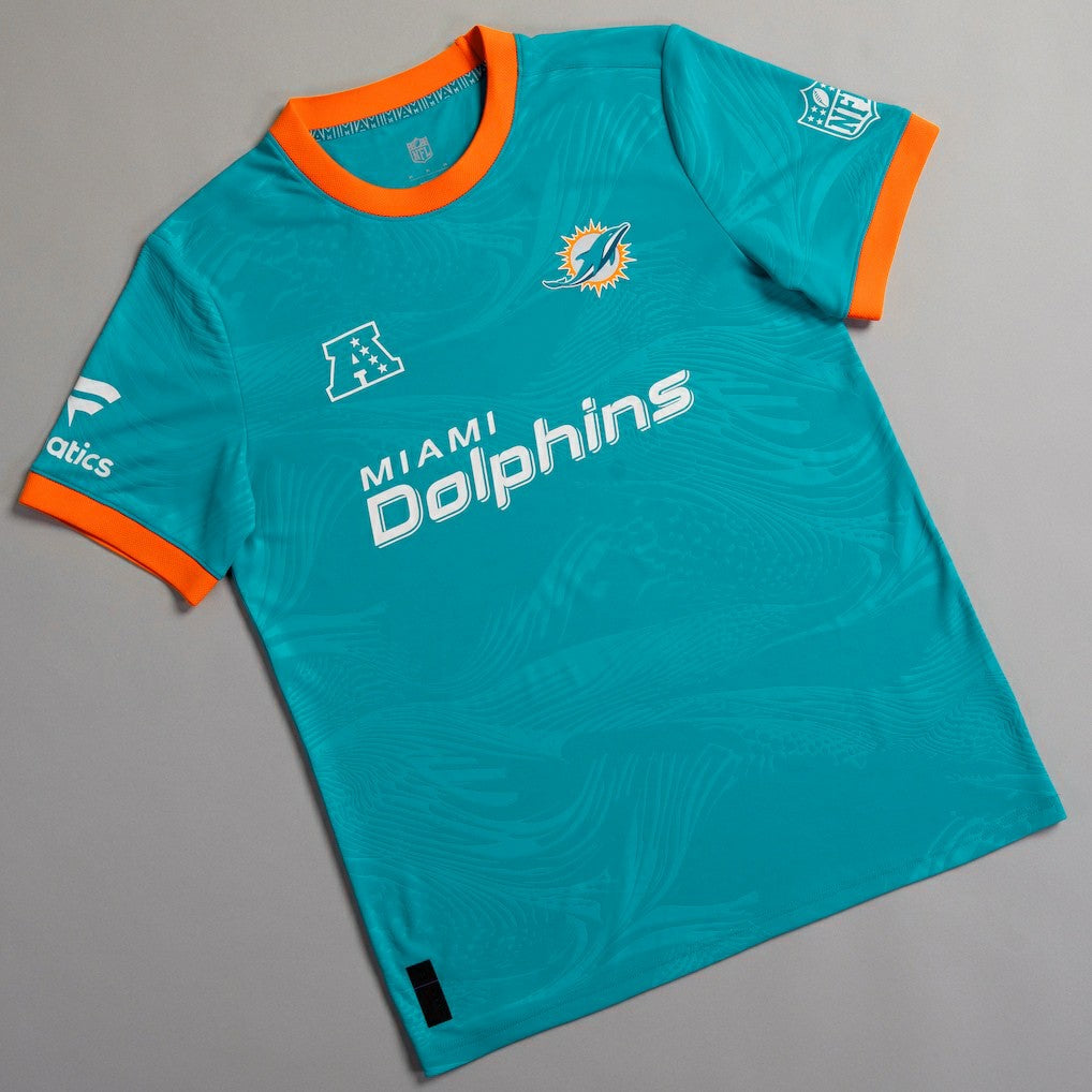 Miami Dolphins NFL Football x Football Fan Top - Aqua - Fanatics