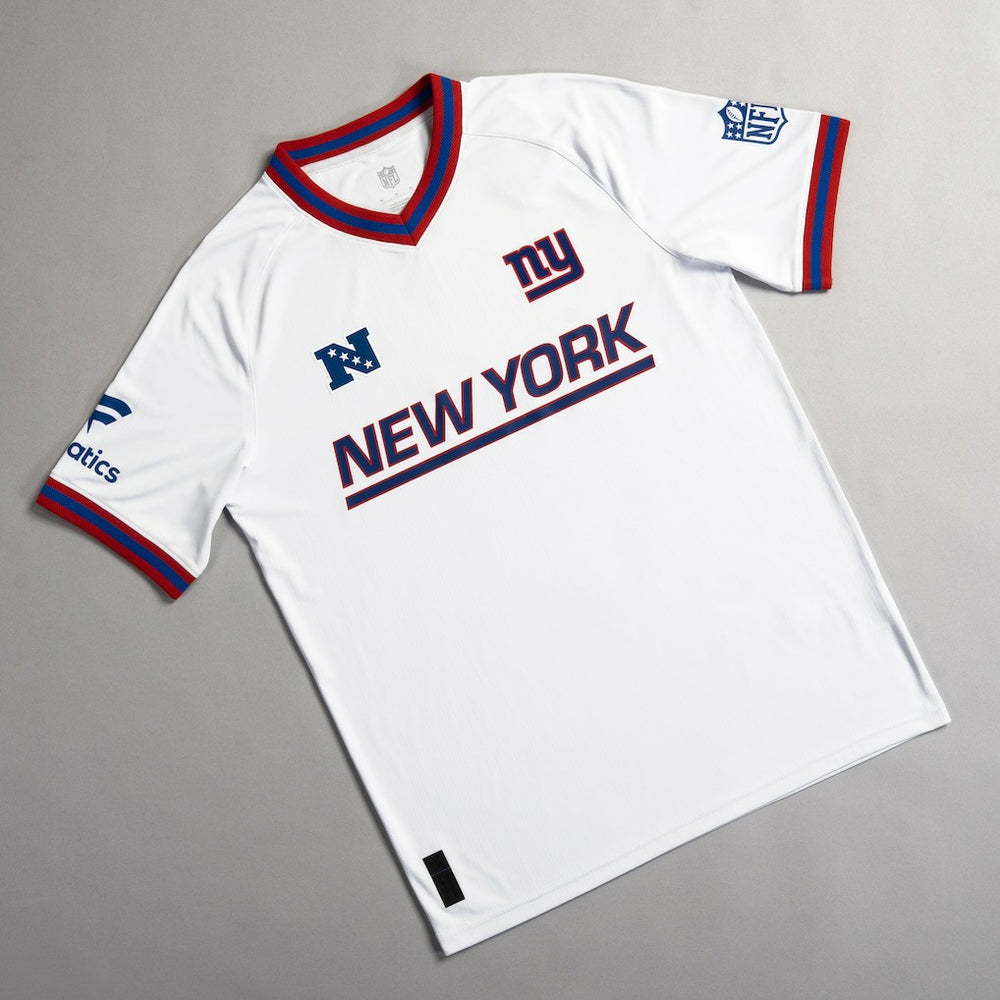 New York Giants NFL Football x Football V-Neck Fan Top - White - Fanatics