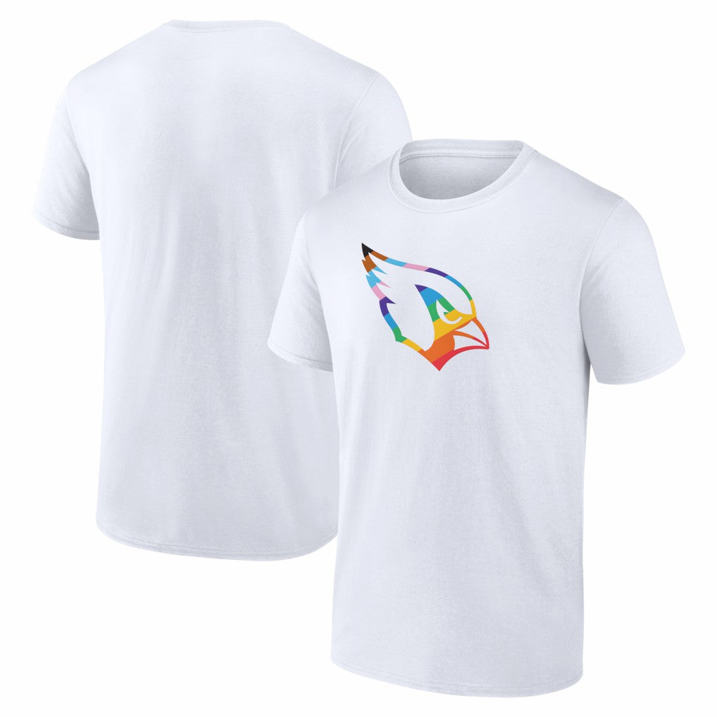 Arizona Cardinals Logo Pride T-Shirt - White - NFL