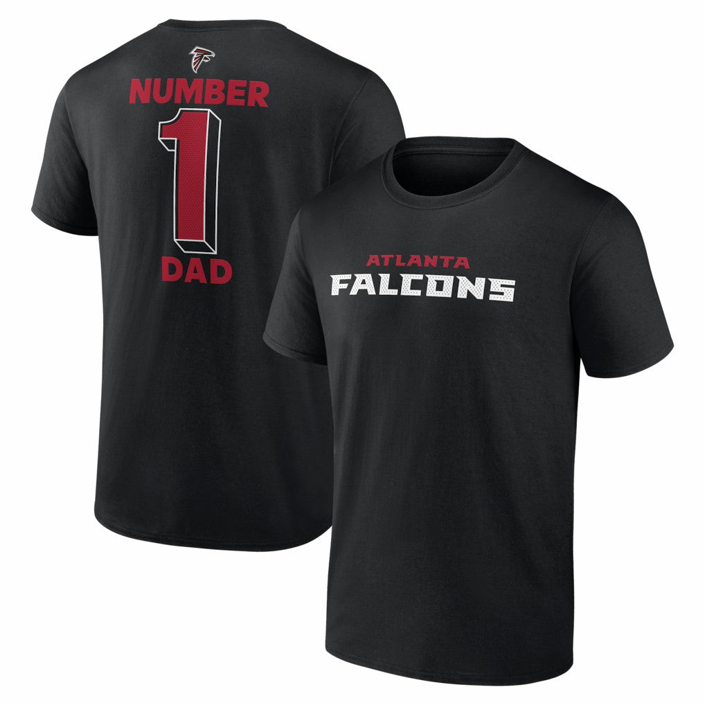 Atlanta Falcons #1 Dad Jersey T-Shirt - Black - NFL