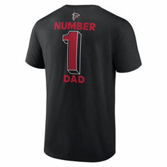 Atlanta Falcons #1 Dad Jersey T-Shirt - Black - NFL