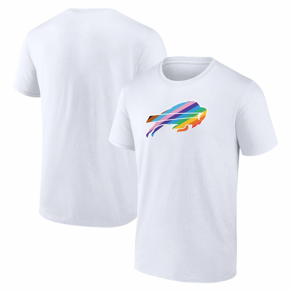 Buffalo Bills Logo Pride T-Shirt - White - NFL