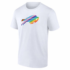 Buffalo Bills Logo Pride T-Shirt - White - NFL