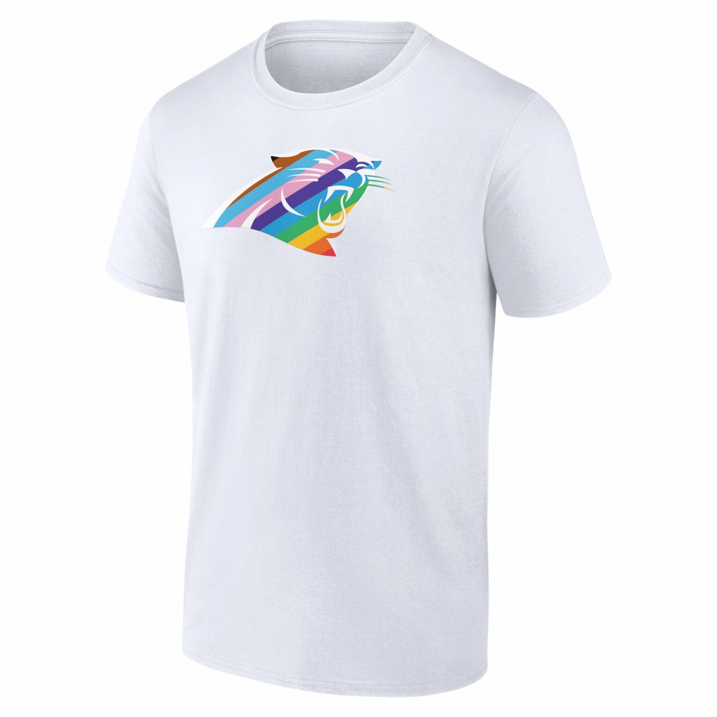 Carolina Panthers Logo Pride T-Shirt - White - NFL