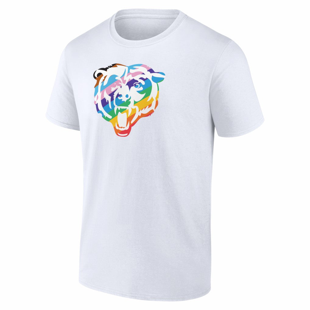 Chicago Bears Logo Pride T-Shirt - White - NFL