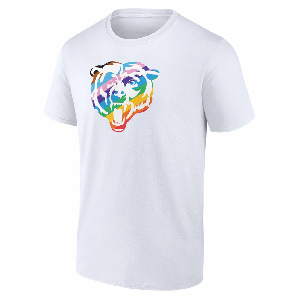 Chicago Bears Logo Pride T-Shirt - White - NFL