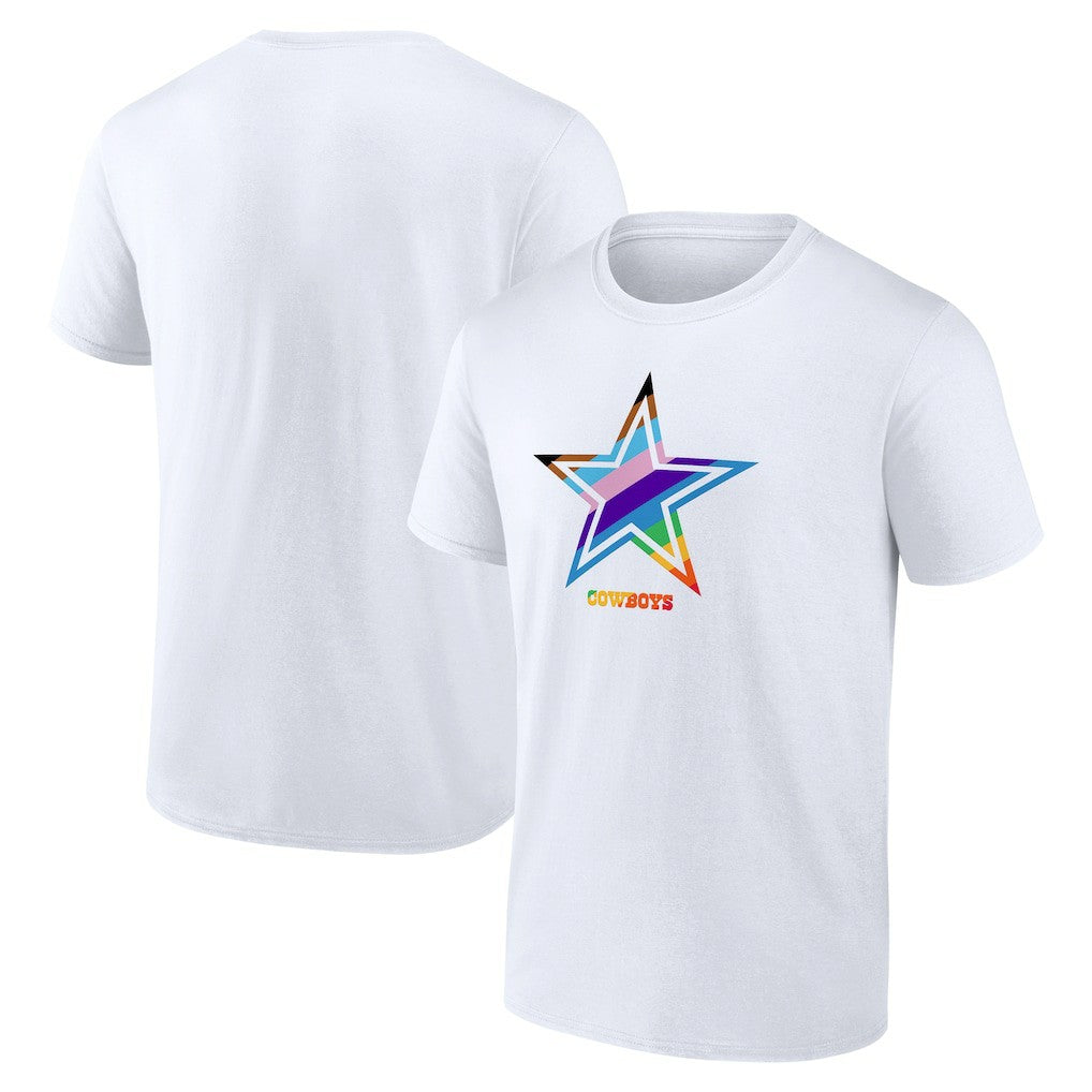 Dallas Cowboys Logo Pride T-Shirt - White - NFL