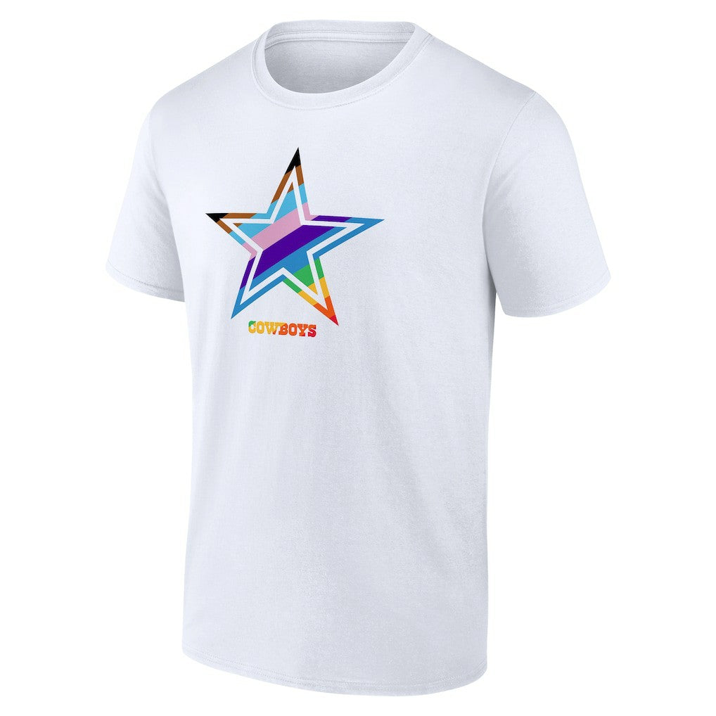 Dallas Cowboys Logo Pride T-Shirt - White - NFL