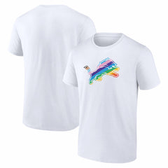Detroit Lions Logo Pride T-Shirt - White - NFL