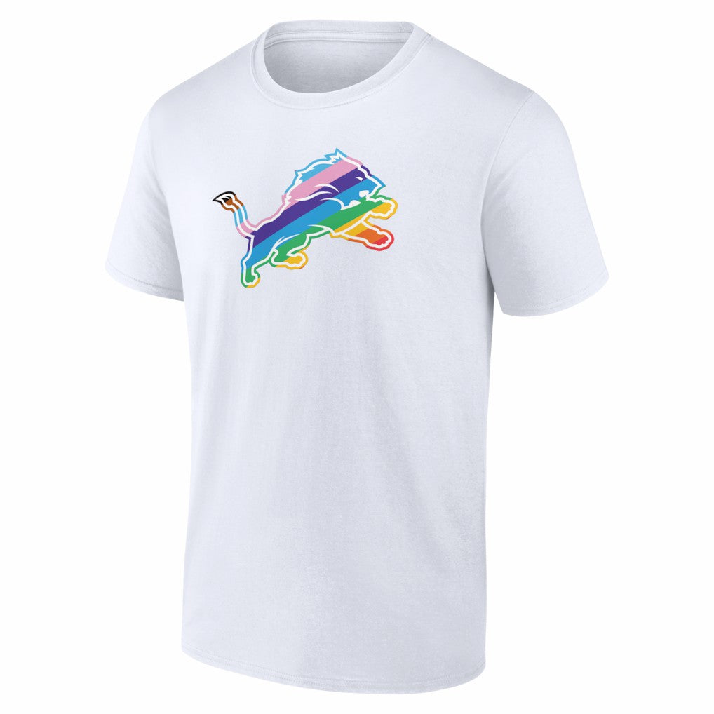 Detroit Lions Logo Pride T-Shirt - White - NFL