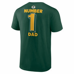 Green Bay Packers #1 Dad Jersey T-Shirt - Green - NFL