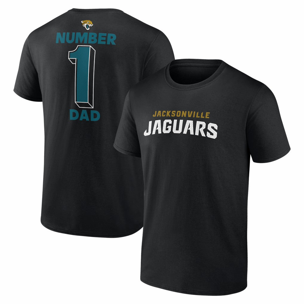 Jacksonville Jaguars #1 Dad Jersey T-Shirt - Black - NFL