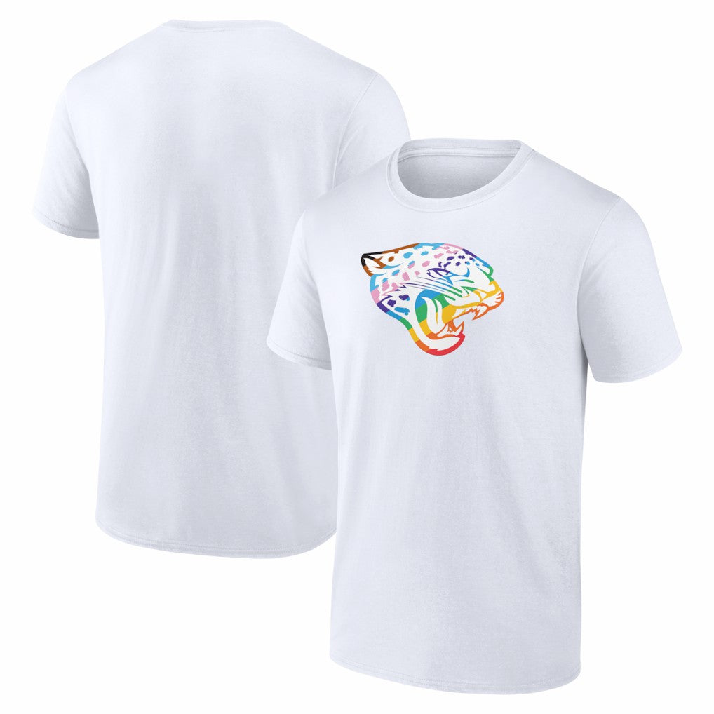 Jacksonville Jaguars Logo Pride T-Shirt - White - NFL