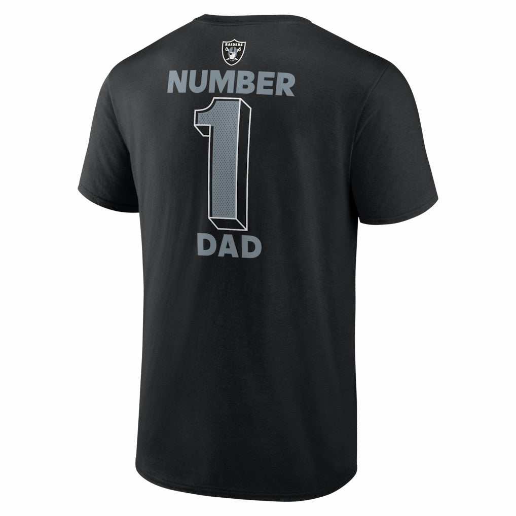 Las Vegas Raiders #1 Dad Jersey T-Shirt - Black - NFL