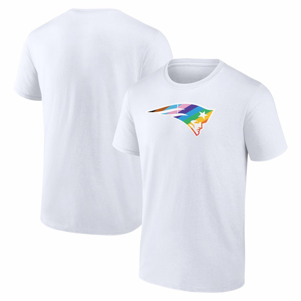 New England Patriots Logo Pride T-Shirt - White - NFL