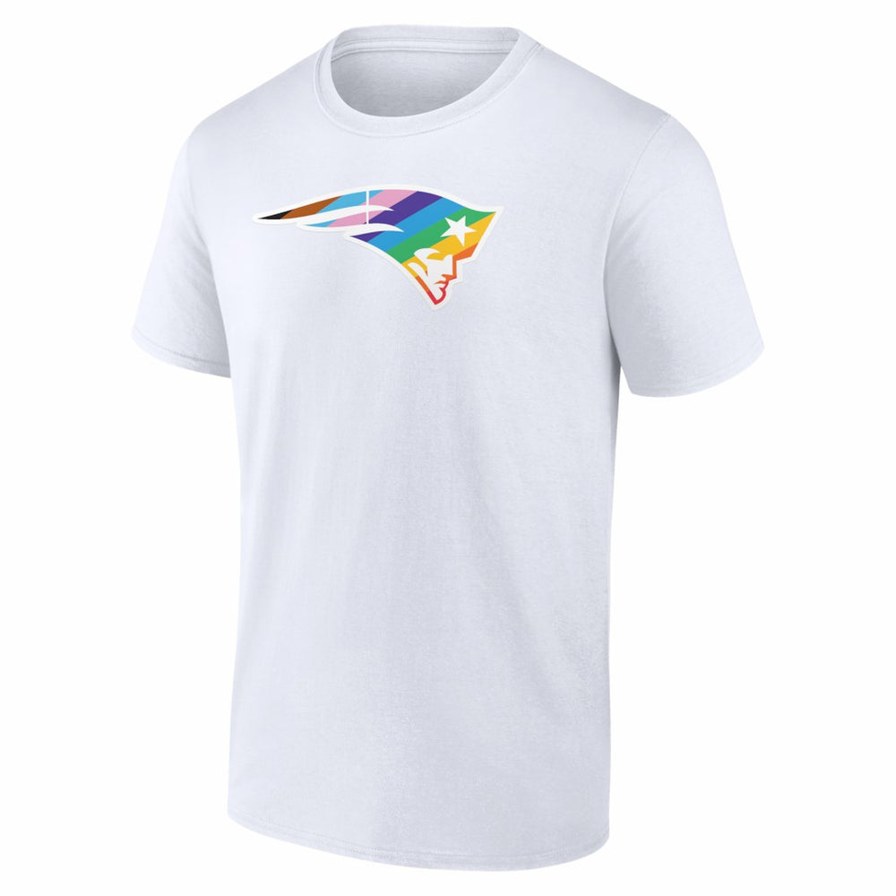 New England Patriots Logo Pride T-Shirt - White - NFL
