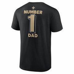 New Orleans Saints #1 Dad Jersey T-Shirt - Black - NFL
