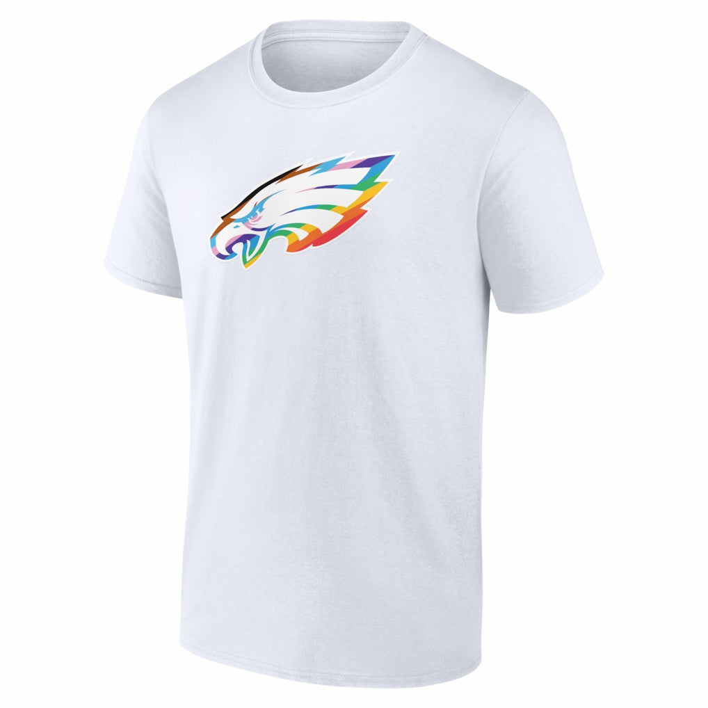 Philadelphia Eagles Logo Pride T-Shirt - White - NFL